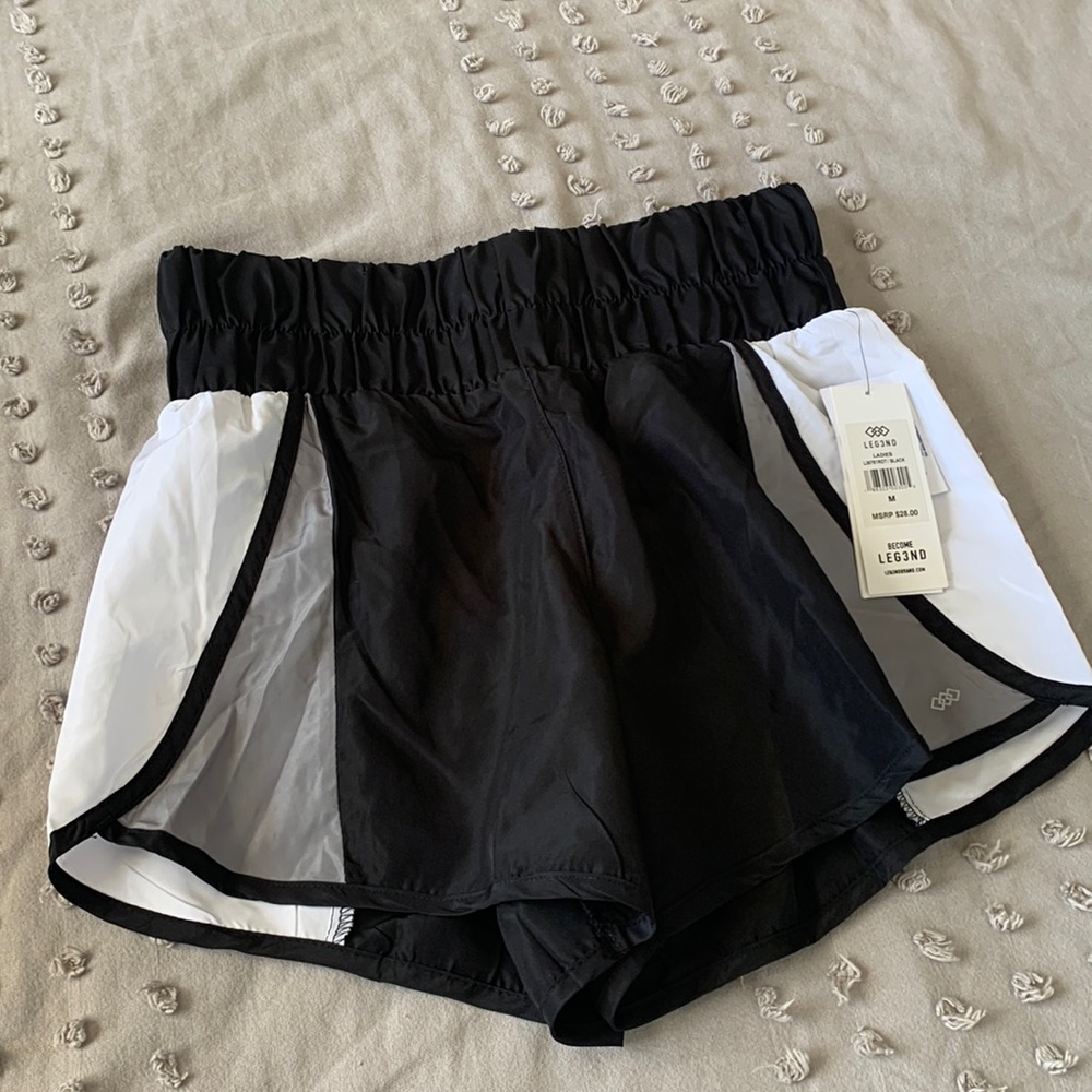 high waist ruched athletic shorts